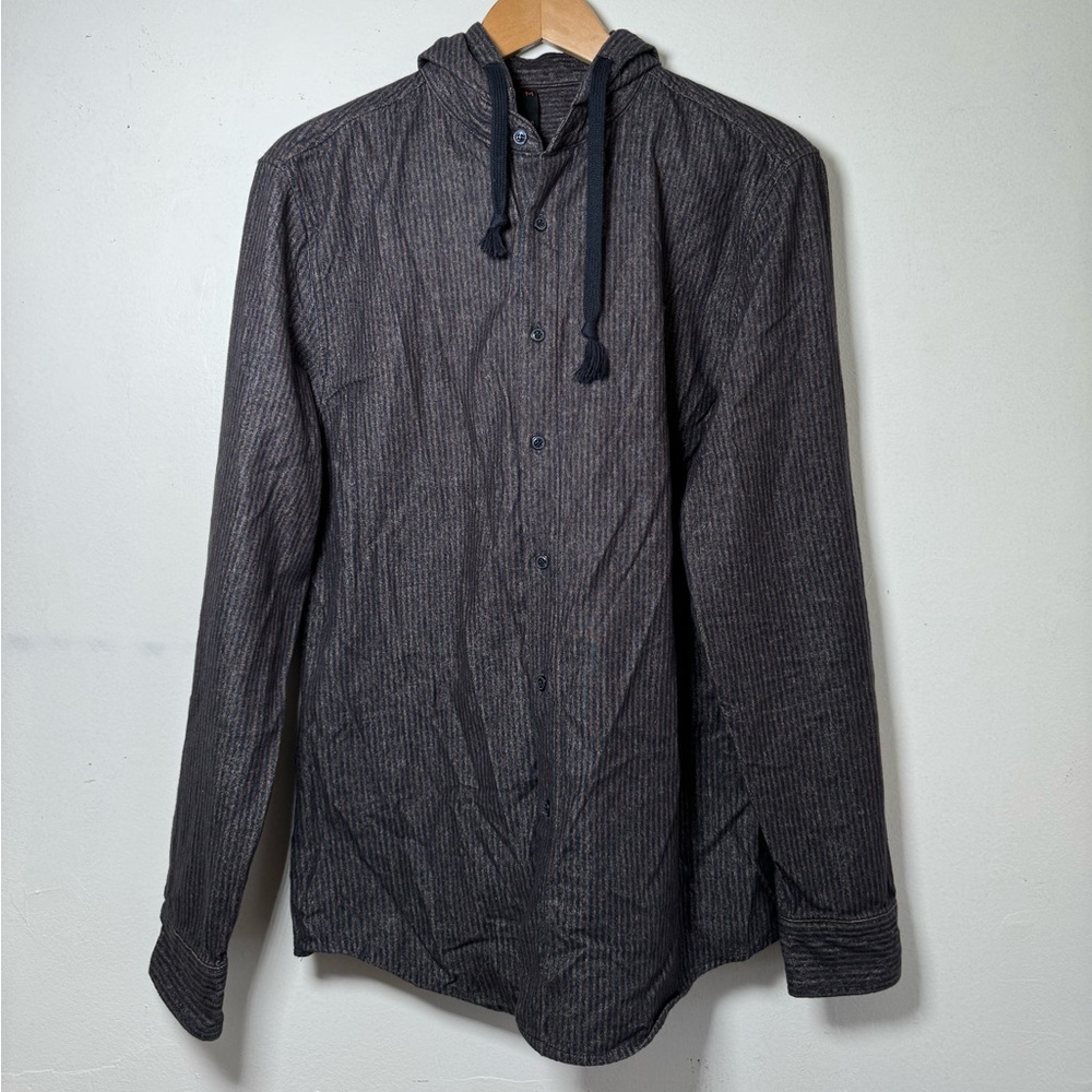 Striped flannel button up